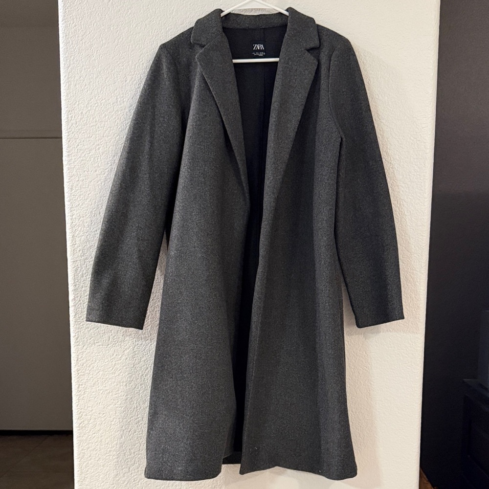 Zara Women's Charcoal Trench Coat